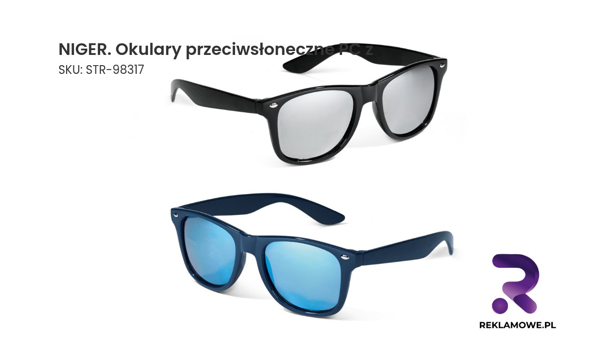 NIGER. Okulary przeciwsłoneczne PC z lustrzanymi soczewkami kategorii 3 Okulary przeciwsłoneczne NIGER z PC