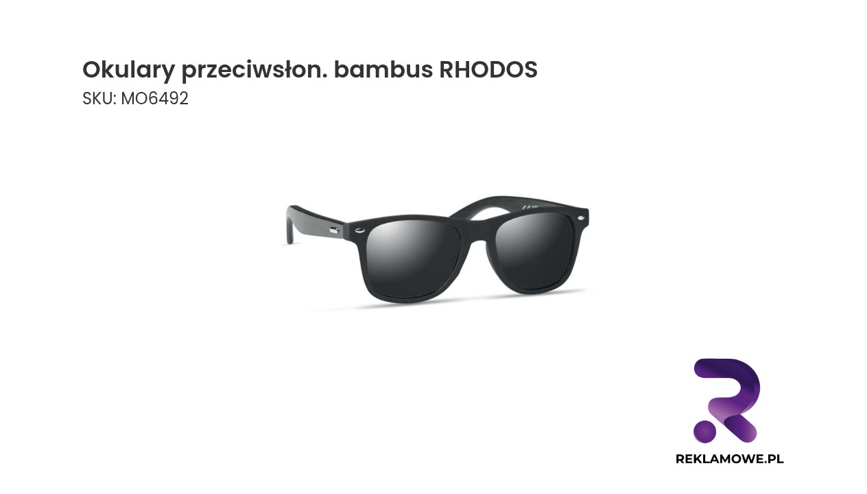 Okulary przeciwsłoneczne wykonane z bambusa model Rhodos