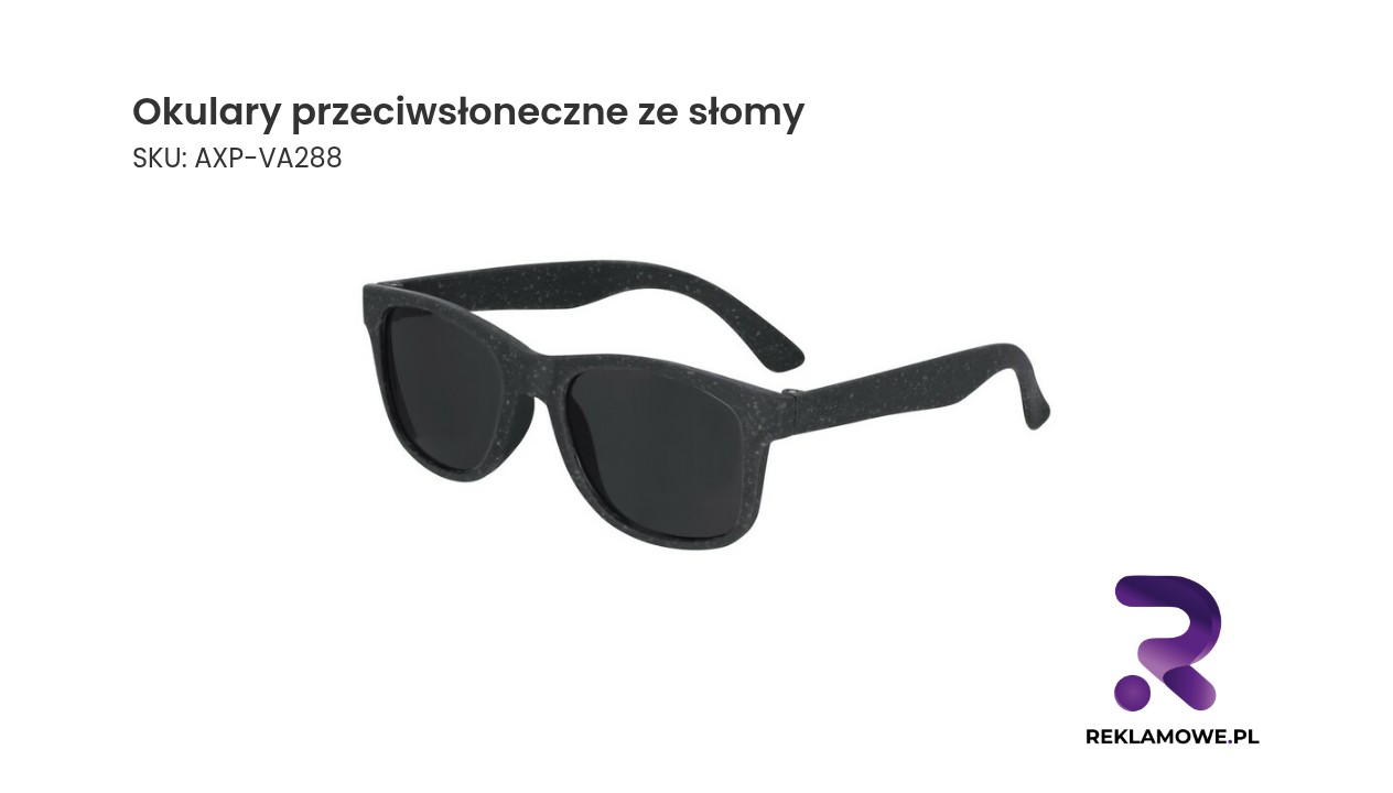 Okulary przeciwsłoneczne wykonane ze słomy na tle natury