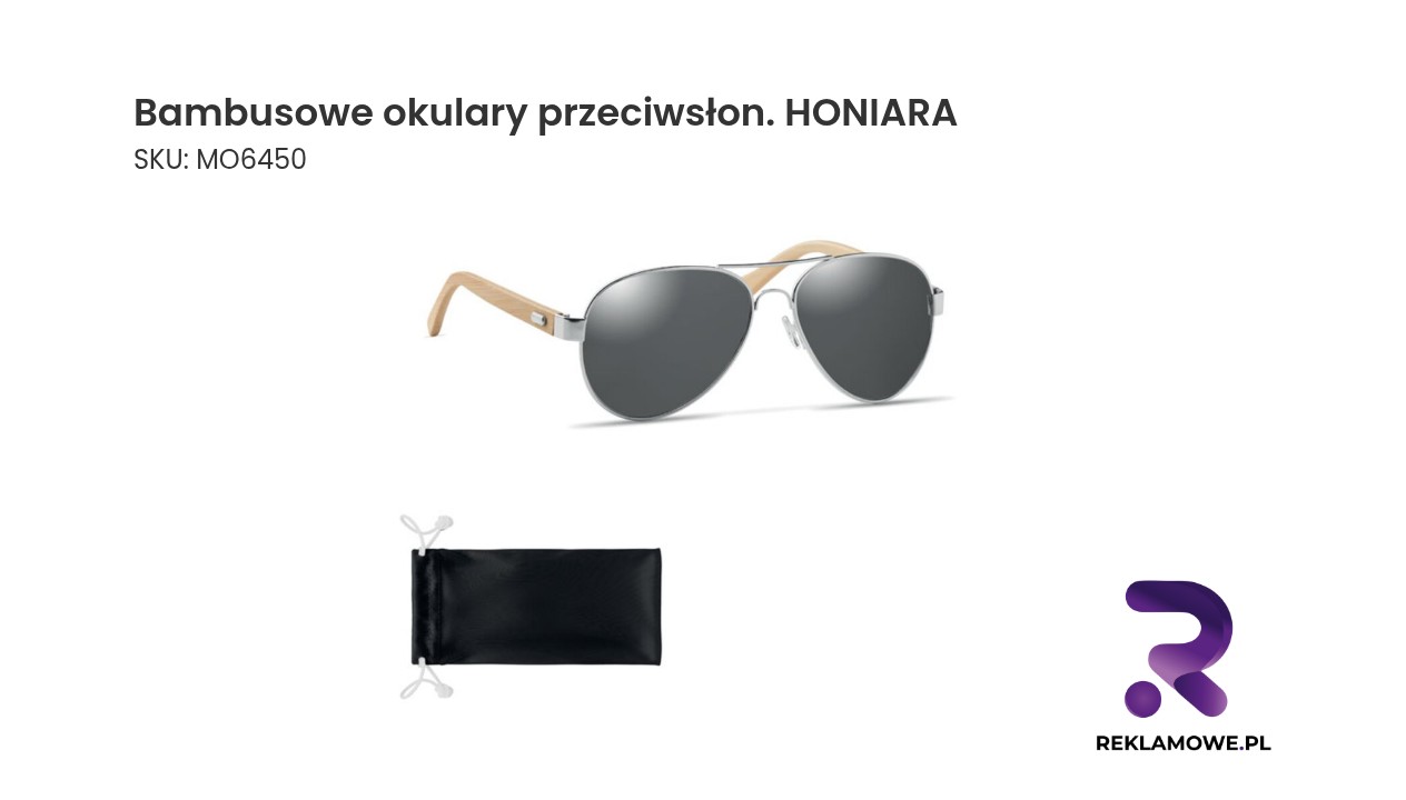 Bambusowe okulary przeciwsłon. HONIARA Bambusowe okulary przeciwsłoneczne HONIARA – stylowe ekologiczne okulary z bambusa