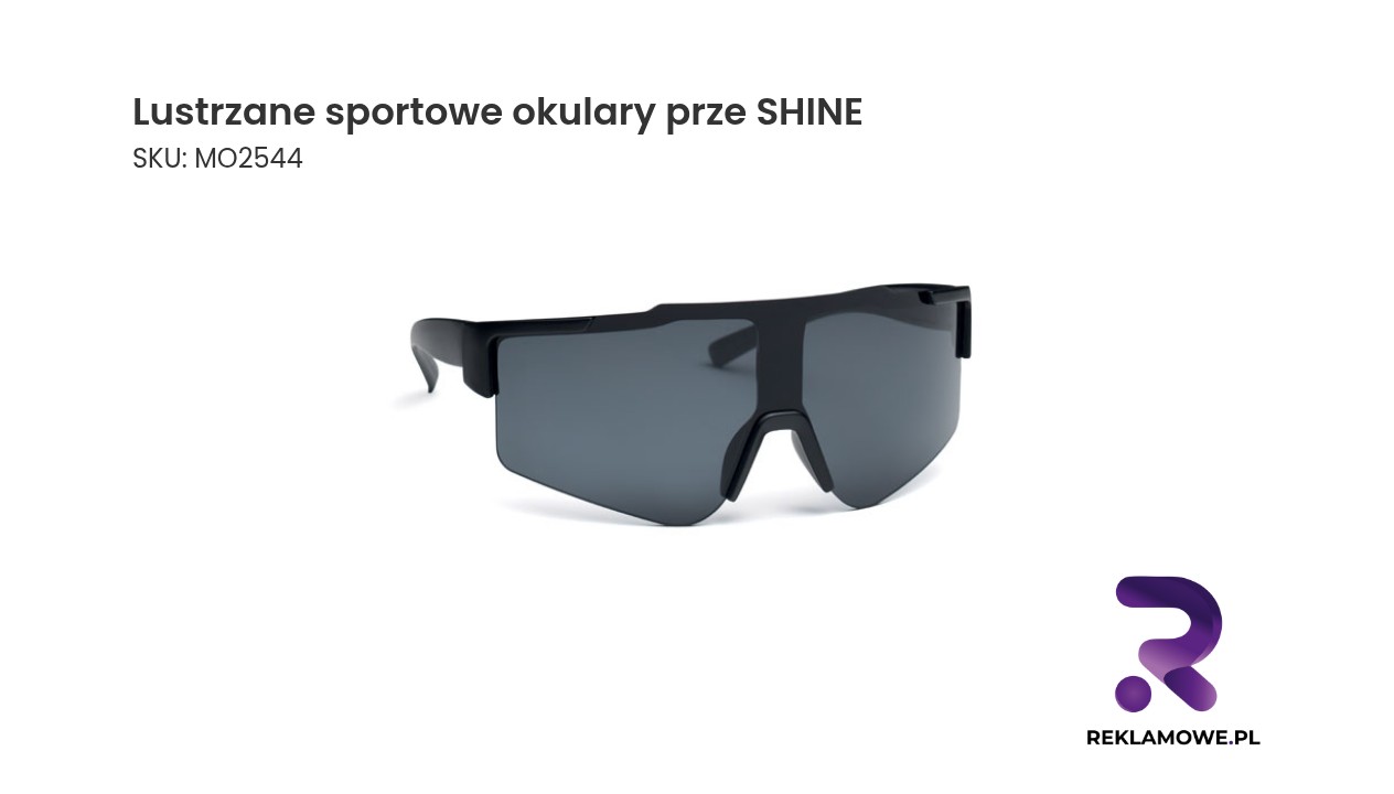 Lustrzane sportowe okulary marki SHINE