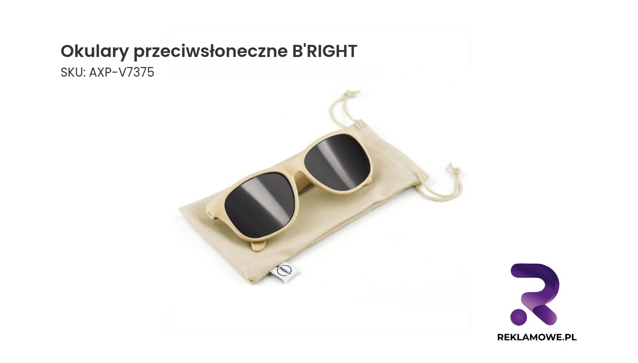 Okulary przeciwsłoneczne B'RIGHT, bawełniane etui w komplecie | Adam Okulary przeciwsłoneczne B’RIGHT