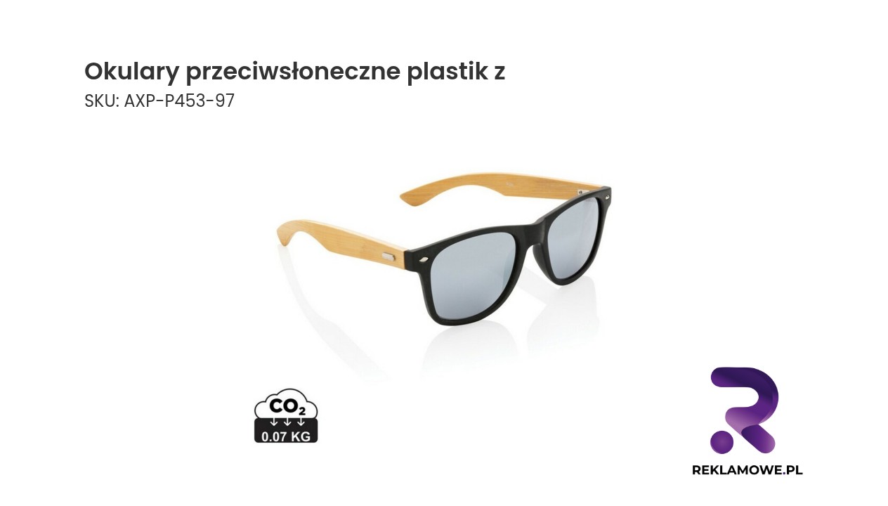 Okulary przeciwsłoneczne z plastiku
