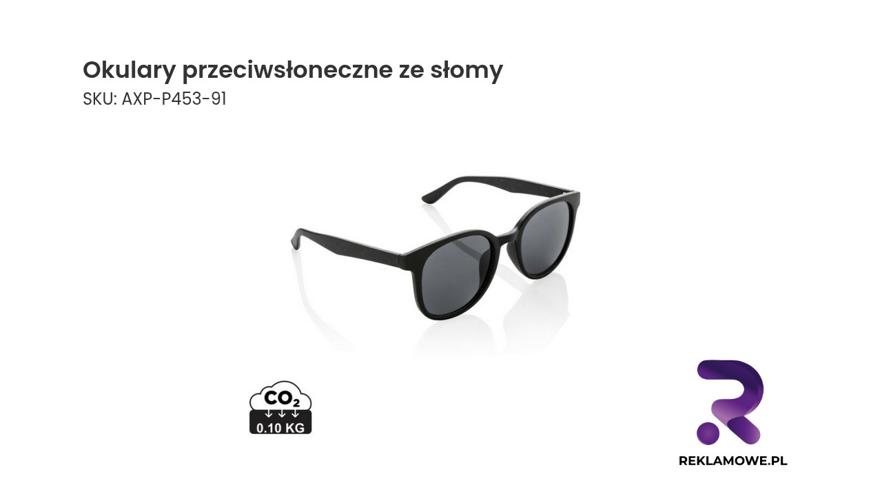 Okulary przeciwsłoneczne ze słomy pszenicznej Okulary przeciwsłoneczne wykonane ze słomy na tle naturalnym